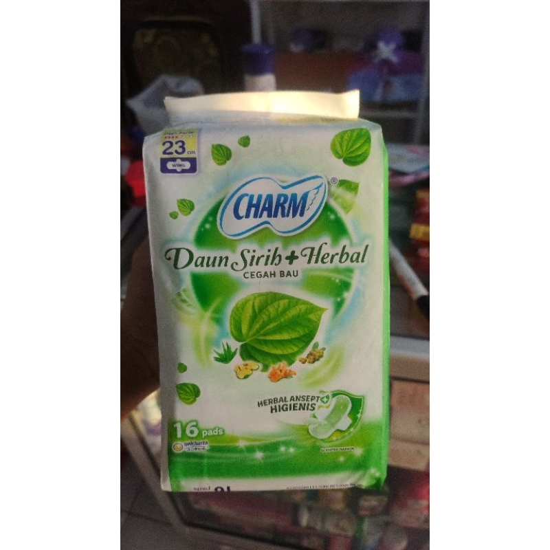 charm softex daun sirih
