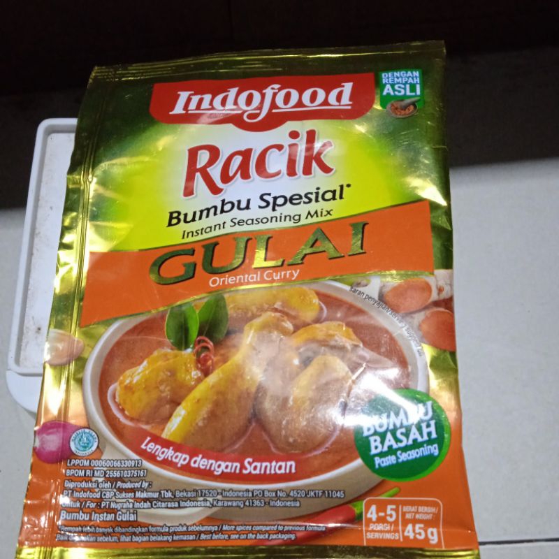 

Bumbu racik gulai indofood 45 gram