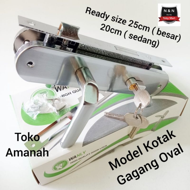 Kunci pintu rumah Besar Bulat - Gagang pintu 1set Kunci - Kunci pintu rumah tanggung & Kecil