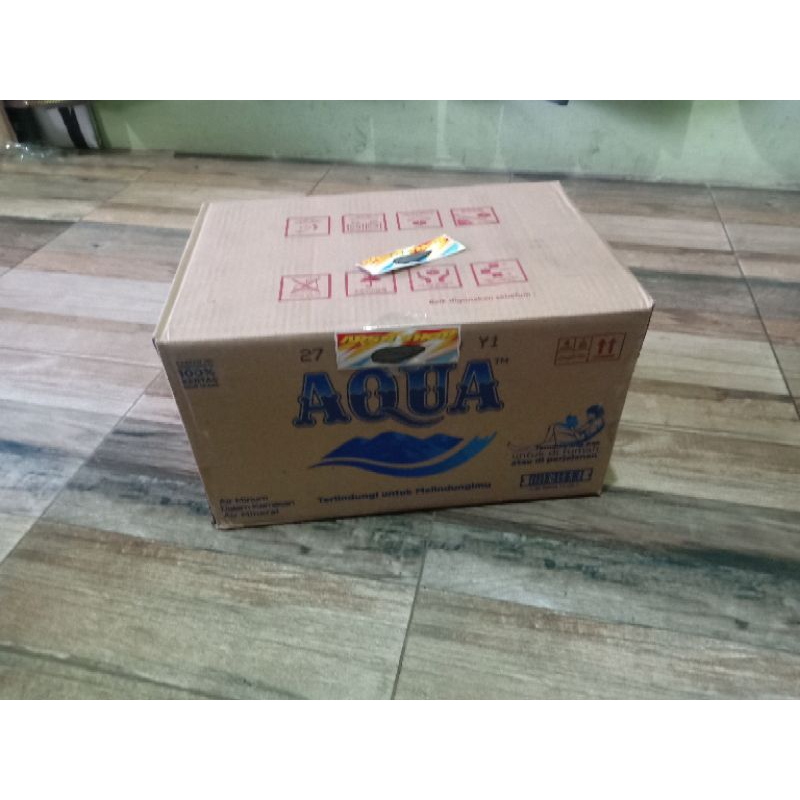 kardus bekas Aqua ( Tambahan Packing)