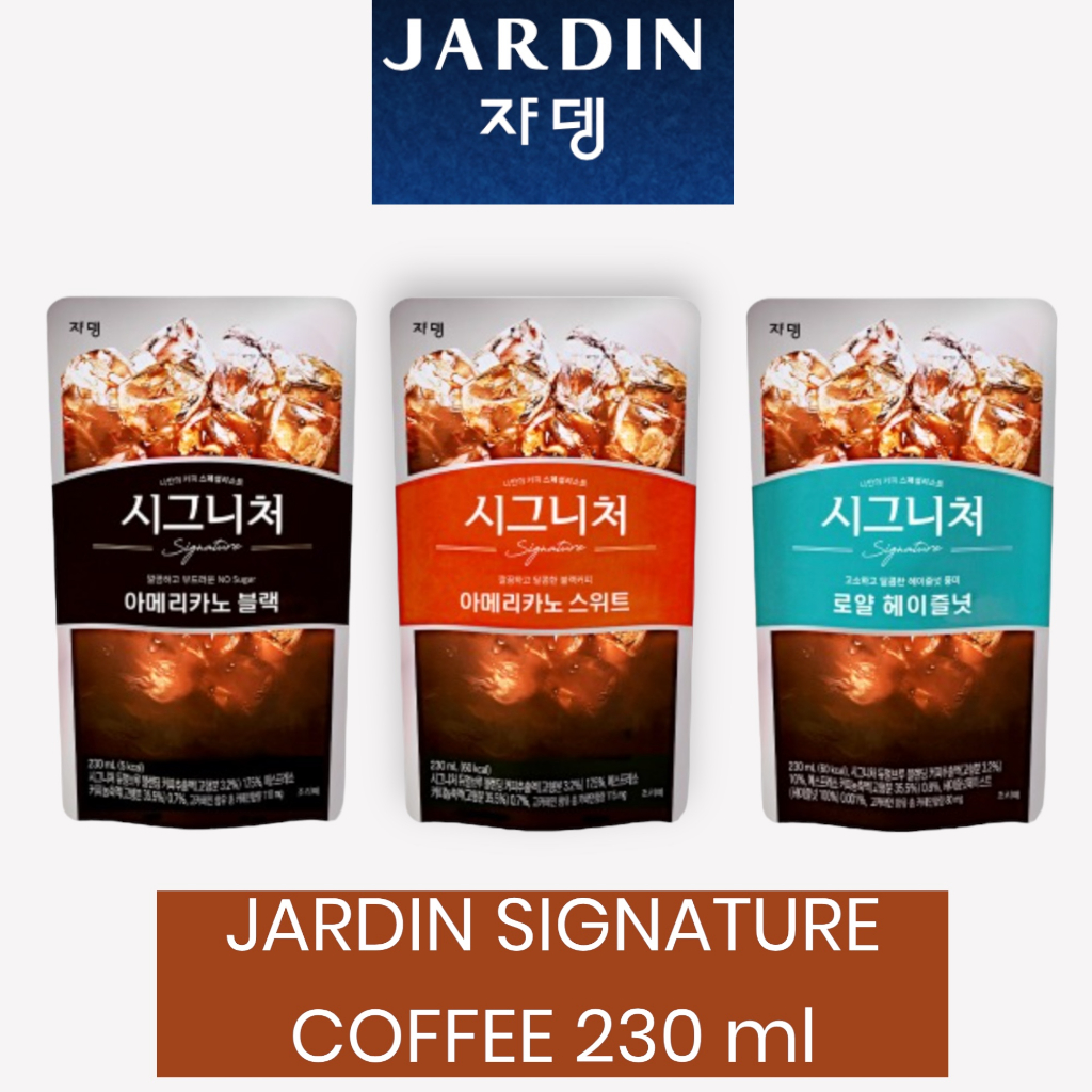 

JARDIN SIGNATURE KOREAN POUCH COFFEE 230 ml | KOPI AMERICANO | PRODUCT OF KOREA