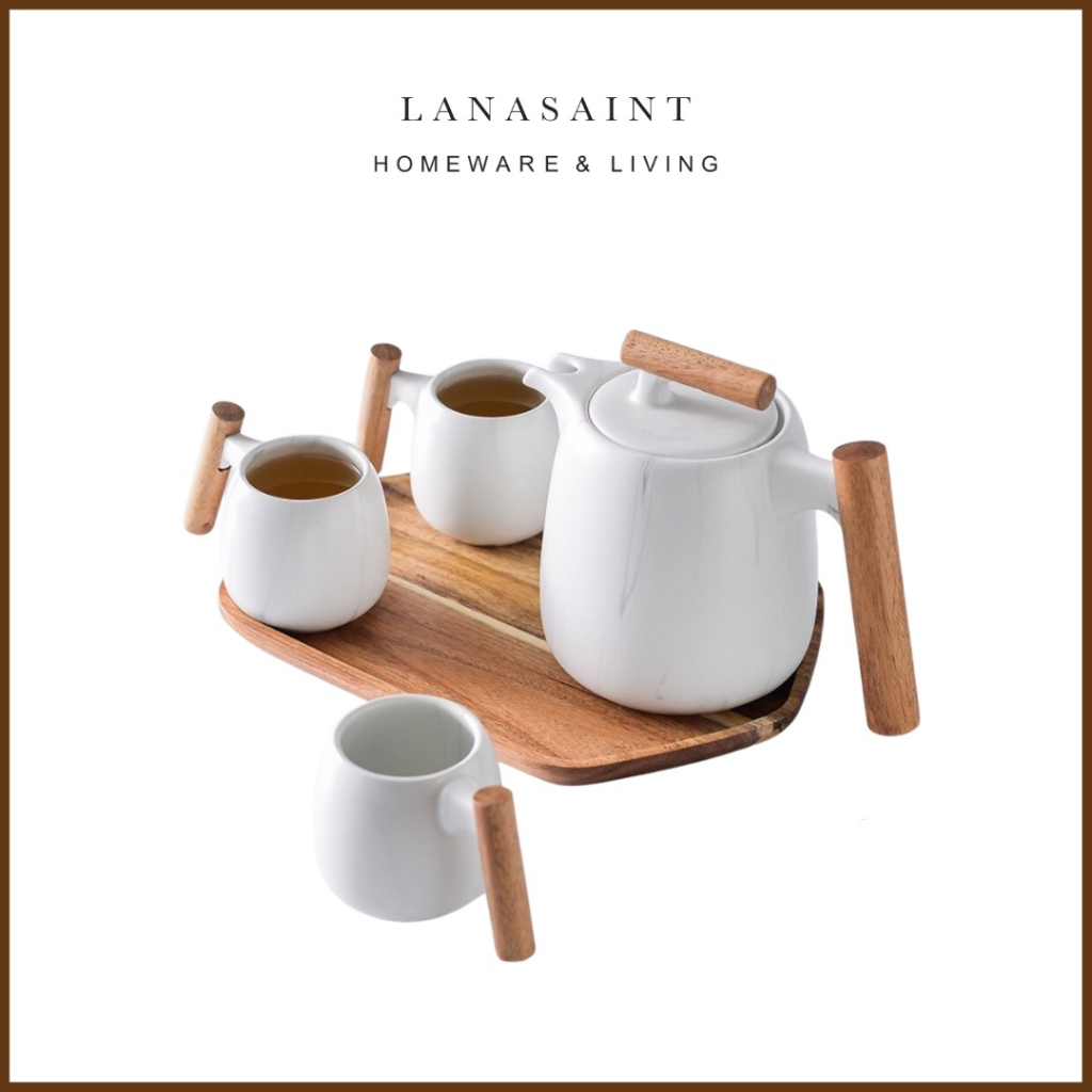 LANASAINT  Cara Nordic Tea Pot Set / Tea Pot