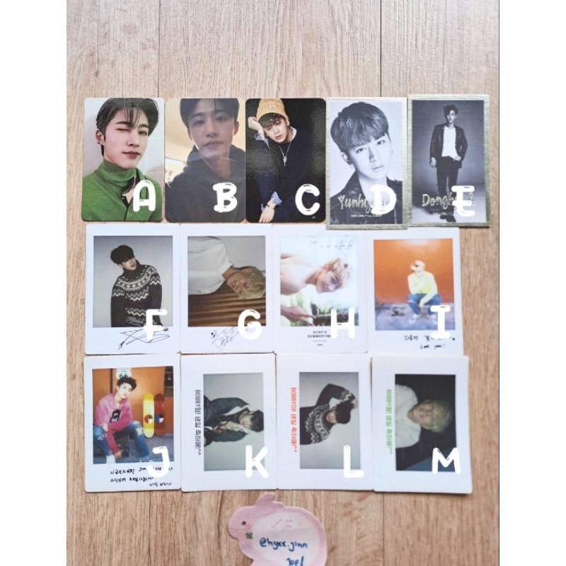 Pc photocard donghyuk yunhyeong chanwoo ikon [iKON OFFICIAL]