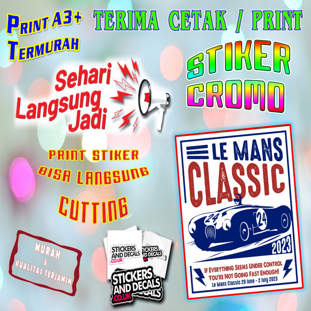 

PRINT A3+ STIKER CROMO DAN CUTTING | CUSTOM MURAH | CETAK A3+ | MURAH DAN CEPAT SEHARI JADI | TANPA MINIMAL ORDER