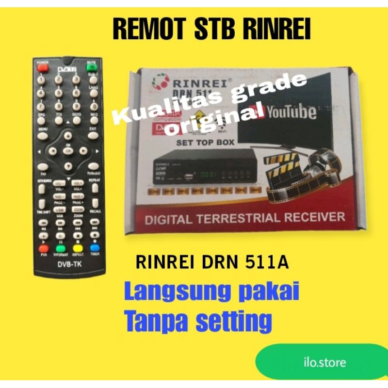 REMOT RINREI DRN 511A GRADE ORIGINAL SET TOP BOX RINREI DRN-511A