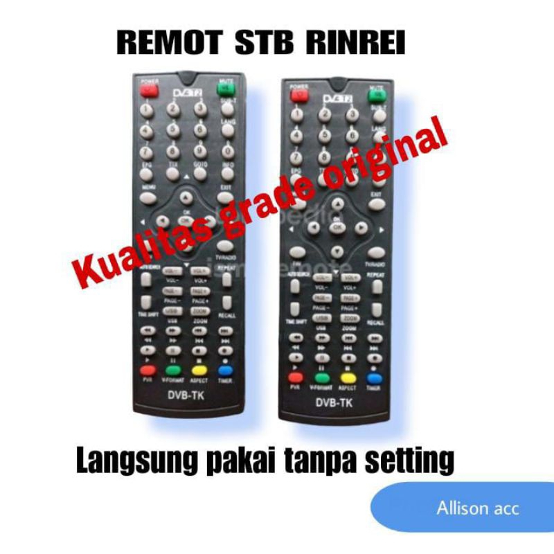REMOT RINREI SET TOP BOX RINREI DRN-511W STB RINREI DRN 511W REMOTE STB SET TOP BOX RINREI