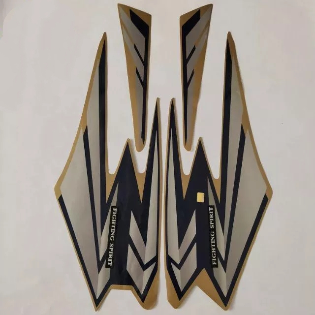 stiker striping yamaha rx king 2002 gold lis body standar original