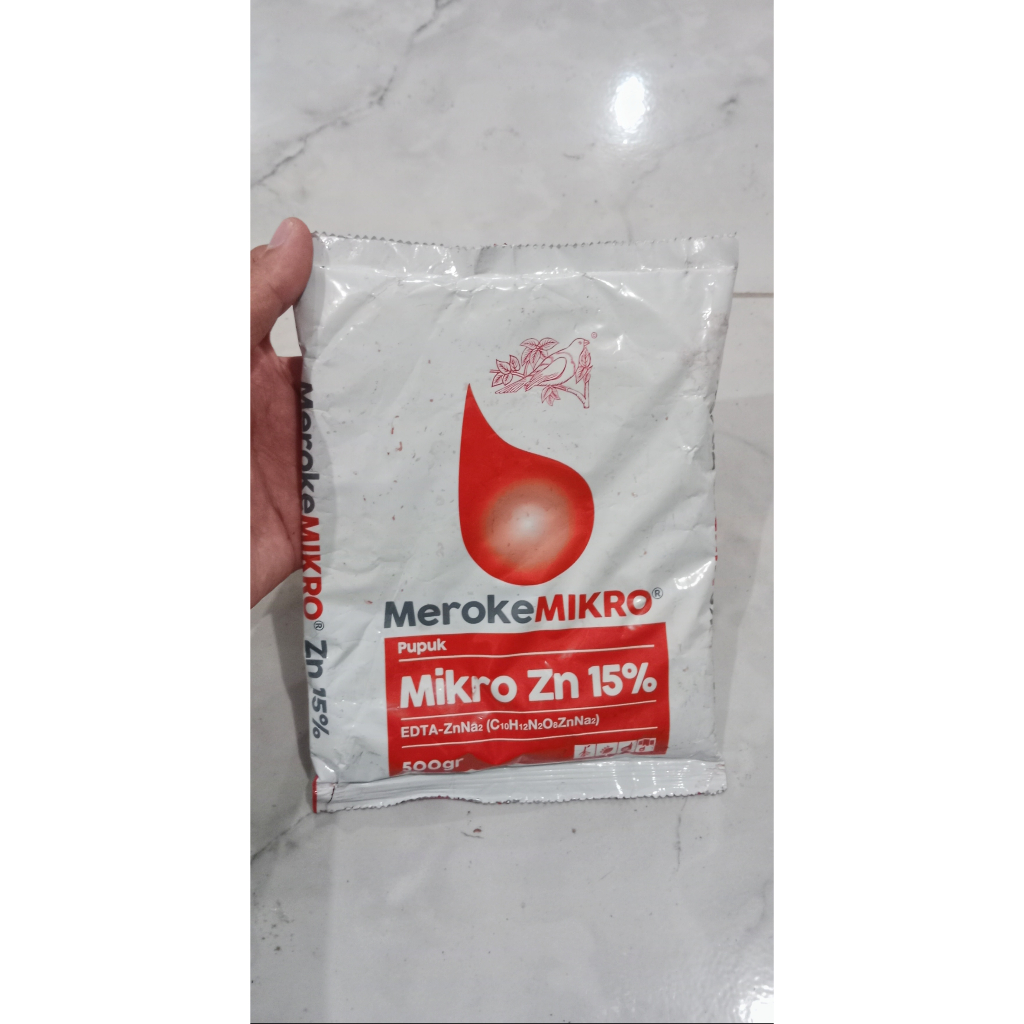 Pupuk Meroke Mikro Zn EDTA Kemasan 500 Gram