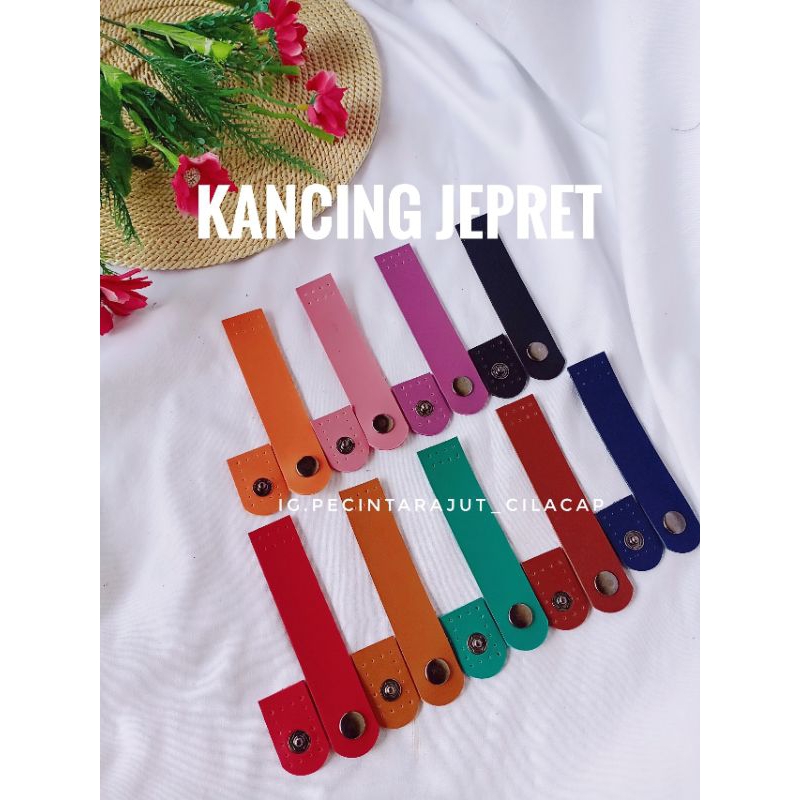 KANCING JEPRET TAS KANCING KULIT SINTETIS