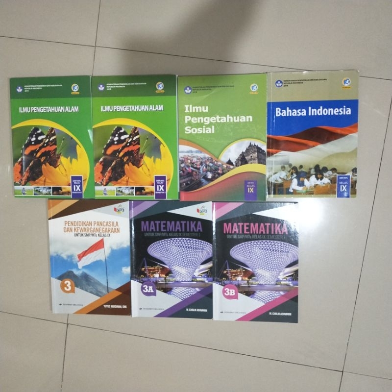 Buku Pelajaran kelas 9 SMP kelas 3 Kurikulum 2013