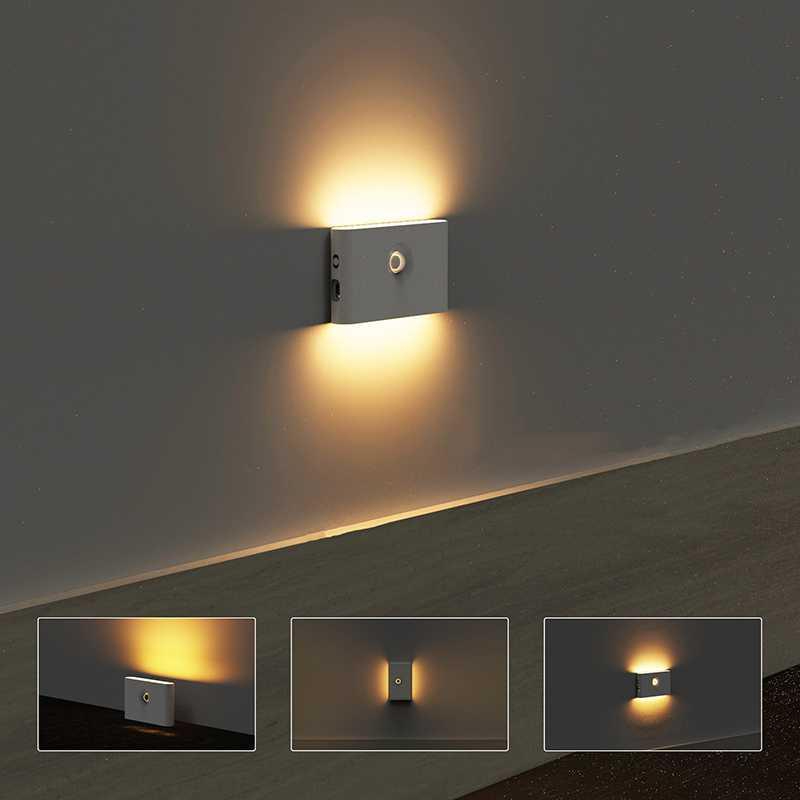 Lampu Dinding Hias Kamar Mandi Nyala Sensor Gerak Hemat Energy Round