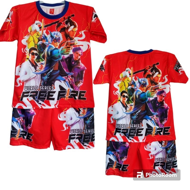 SETELAN BAJU ANAK FREE FIRE#baju anak free fire