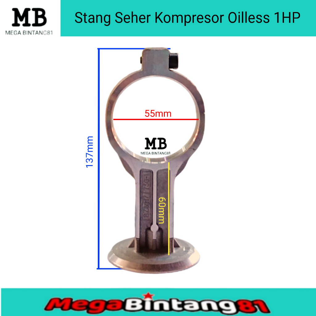 Stang seher kompresor portable oiless conrod stang seher kompresor listrik oiless 1Hp