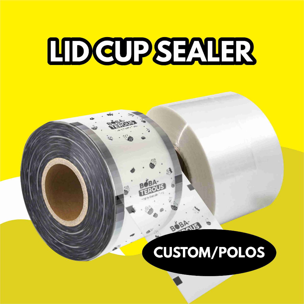 Lid Cup Sealer Custom Plastik Seal Cup Free Desain Free Ongkir