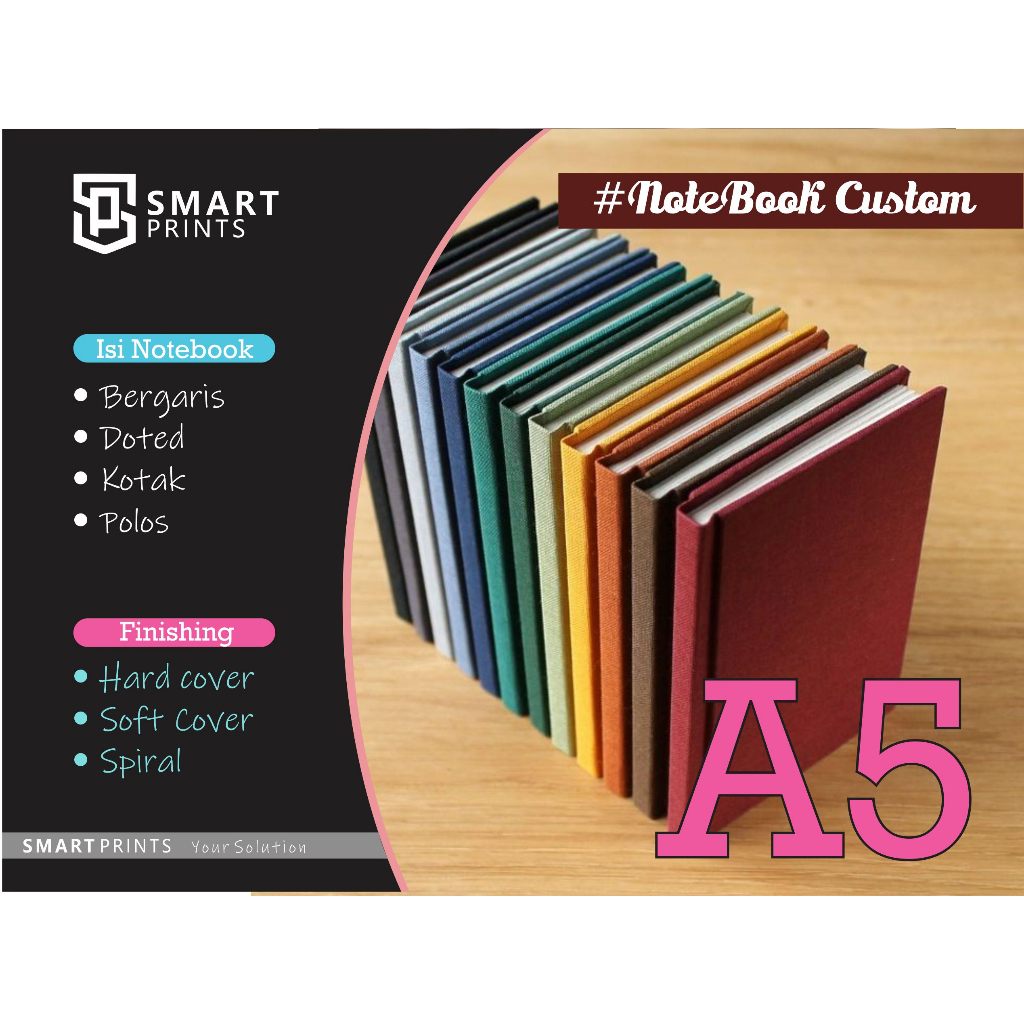 

Notebook Custom | Jilid Hardcover | Custom Desain sendiri/Pemesan