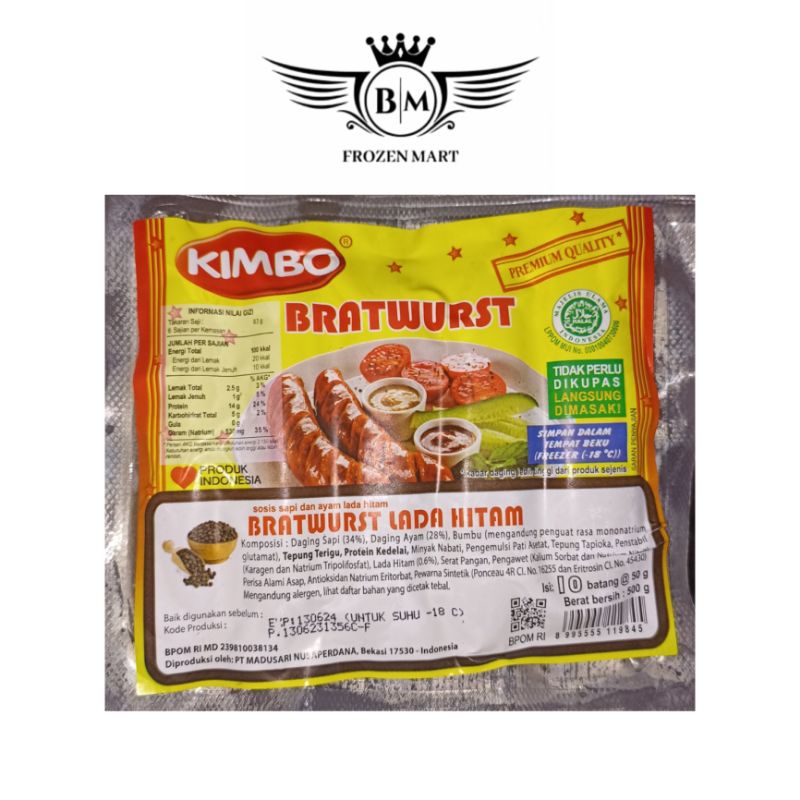 

Sosis kimbo bratwurst lada hitam