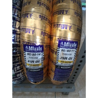 Ban mizzle tubeless 90/80-14 atau 100/80-14 mr01 mr-01 mr 01 Soft Compound Racing (1 ban)