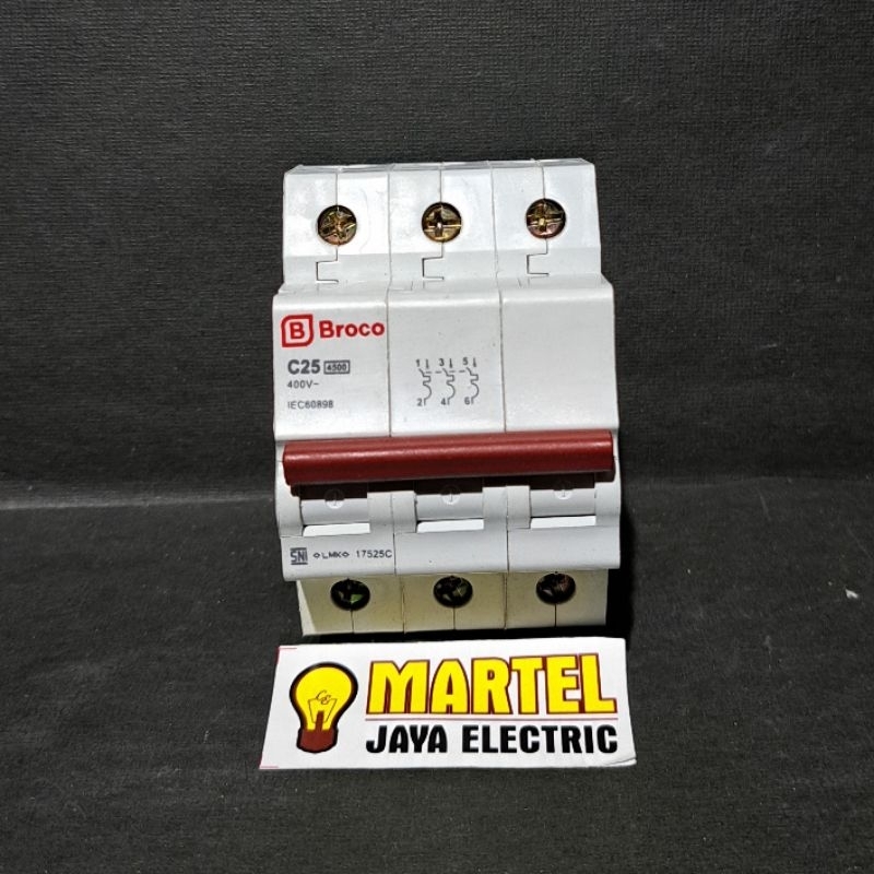 Mcb broco 3 phase 25A