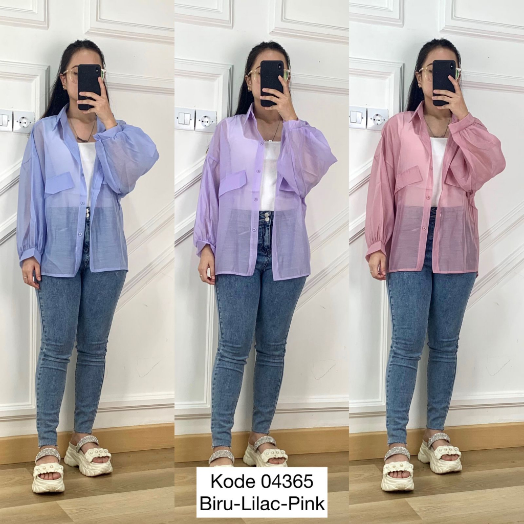 Atasan Organza I Kemeja Nagita Slavina I Atasan Nagita Slavina I Kemeja Bangkok Import Wanita Premiu