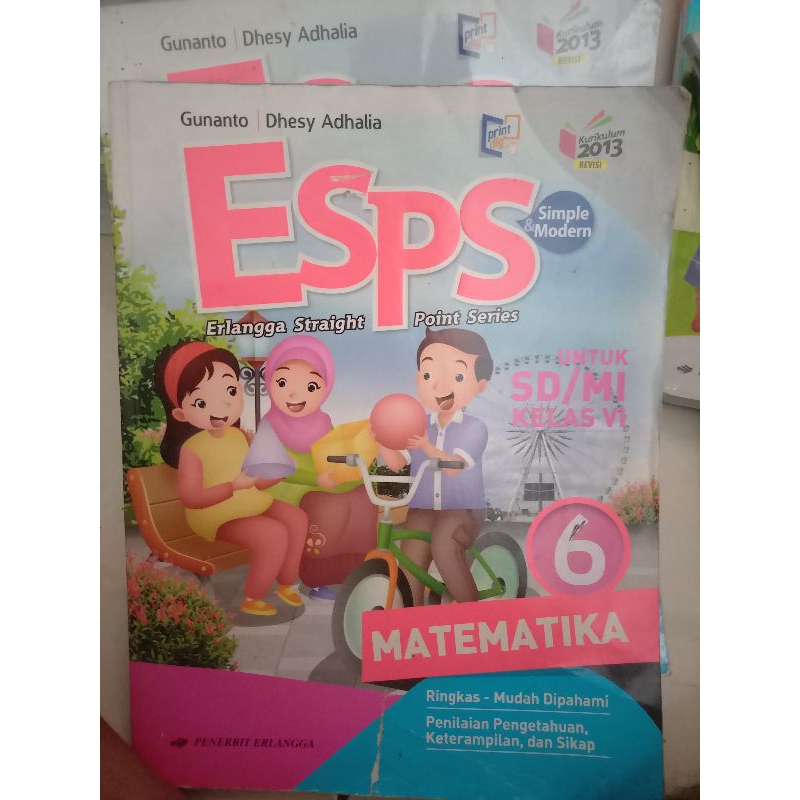 esps matematika kelas . 4, 5 .6 erlangga