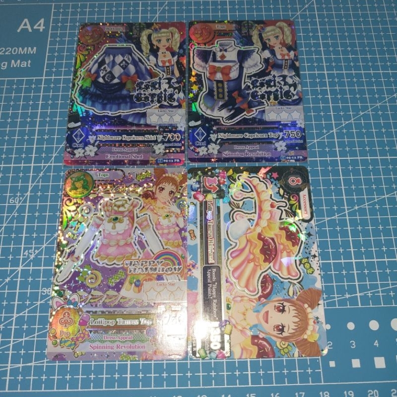 KARTU AIKATSU PREMIUM CARD ZODIAK CAPRICON LOLI GOTHIC YURIKA TENDOU NIGHTMARE CAPRICON TAURUS HAPPY