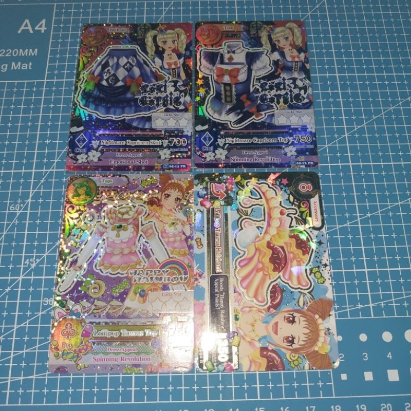 KARTU AIKATSU PREMIUM CARD ZODIAK CAPRICON LOLI GOTHIC YURIKA TENDOU NIGHTMARE CAPRICON TAURUS HAPPY RAINBOW LOLLIPOP TAURUS OTOME ARISUGAWA RARE CARD