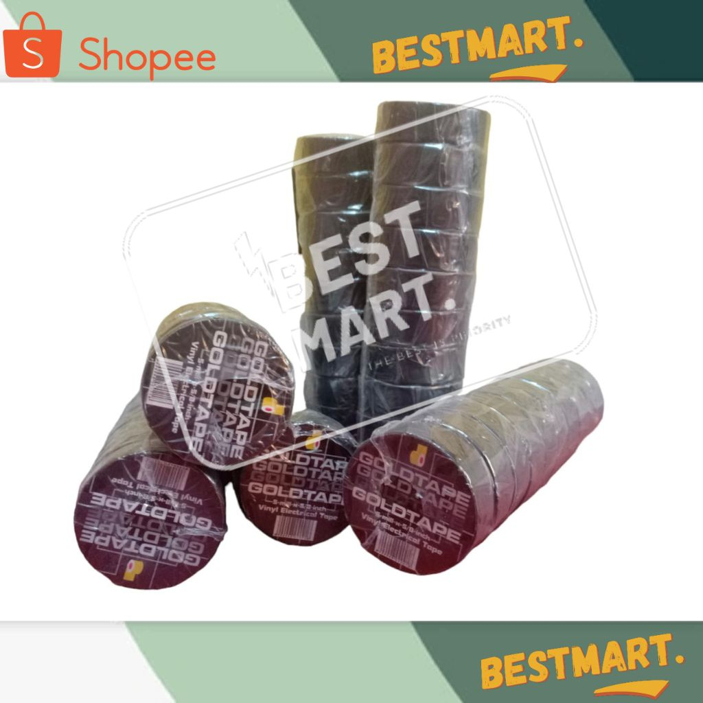 

Solasi Gold Tape Isolasi Hitam Solasi Lakban Hitam 1Roll/ 10pcs