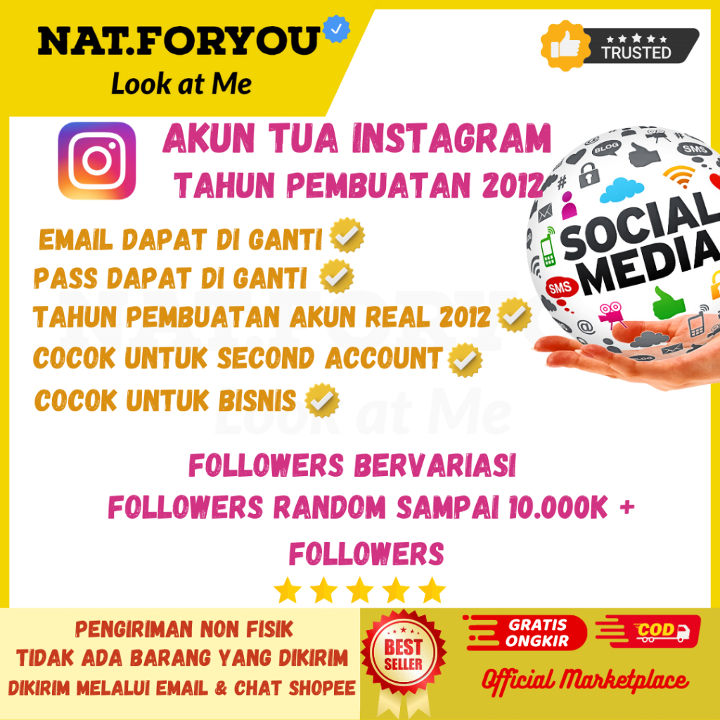 (E11) Akun Instagram Tua Tahun pembuatan 2012