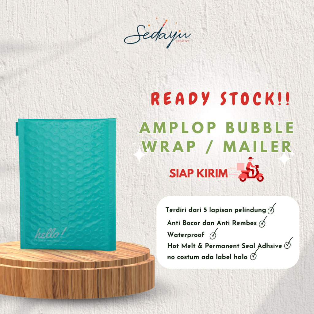 

Amplop Bubble Mailer | Amplop Bubble Wrap | Packaging Bubble Siap Kirim Ready Stock (TOSCA)