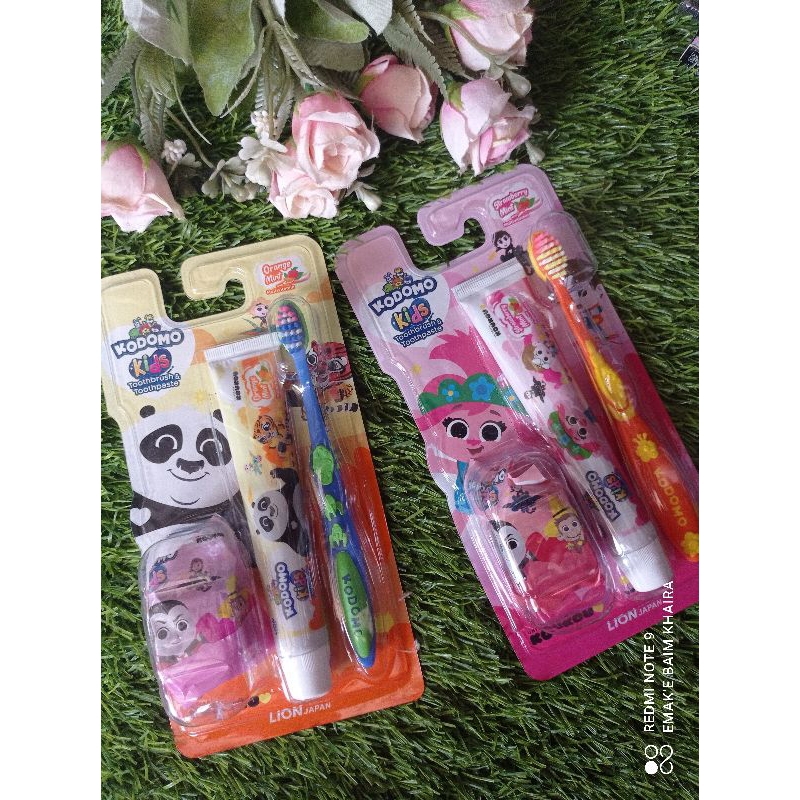 Kodomo sikat gigi anak + pasta gigi