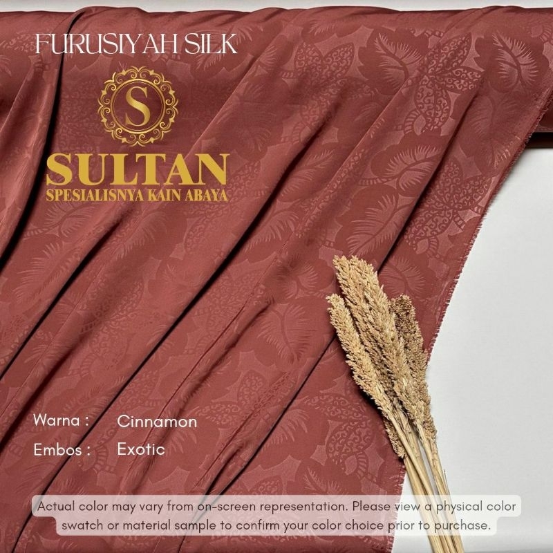 50 Cm Furusiyah Silk Embos Exotic 2 Varian Warna Sultan Original Rebranding Fursan Silk