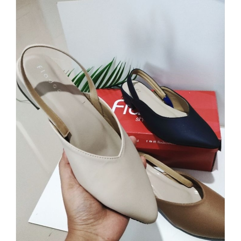 Sandal bustong wanita FL1 karet belkang