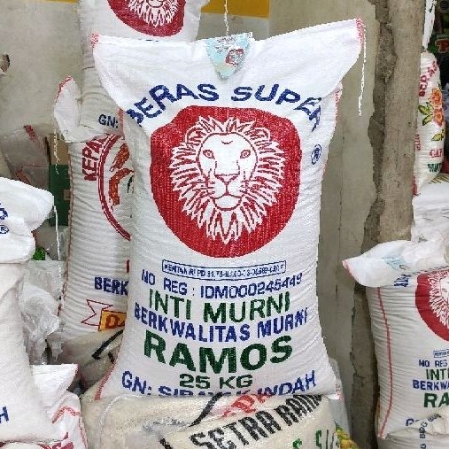 Beras Kepala Singa Merah Super Ramos Inti Murni 25KG (Original 100%) (Kargo)