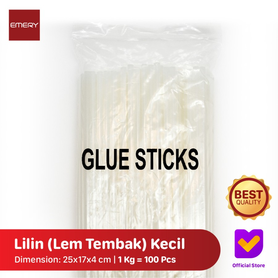 

1KG Refill Lem Tembak 25cm x 7mm Glue Gun isi 100pcs merek EMERY