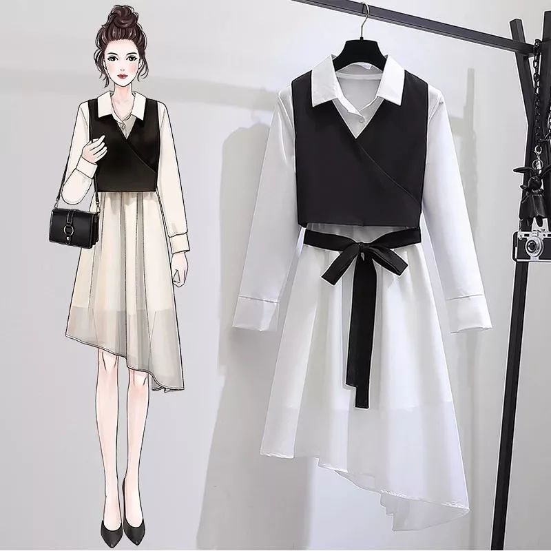 Ocha| Jane tunik 2in1 atasan korean style premium kekinian fit to L| midi dress