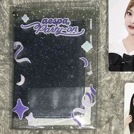 aespa pvc holder photocard pc md xr party on