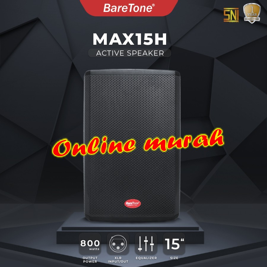 speaker aktif baretone max15h baretone max 15h baretone max15 h 1bh