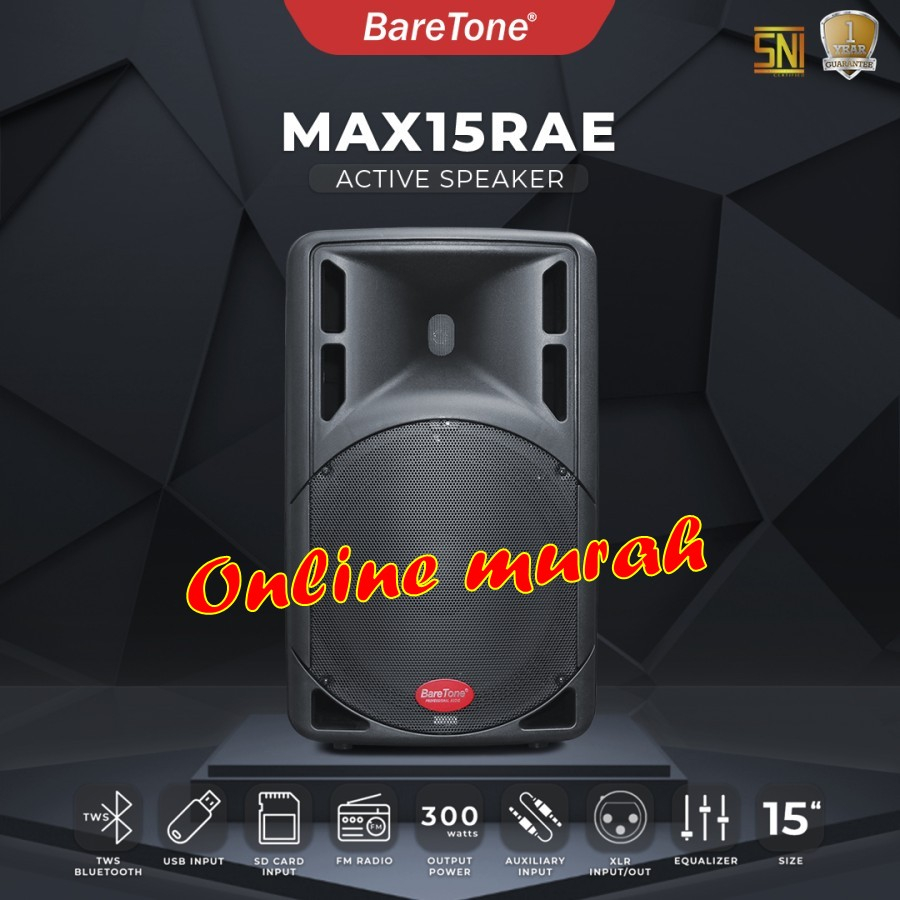 speaker akif baretone max15rae baretone max15 rae max 15rae 1 buah