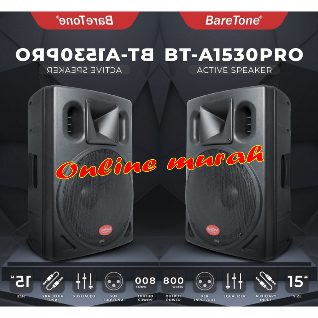 Speaker Aktif 15inch pro Bt-A1530Pro BareTone bta1530pro bta 1530pro