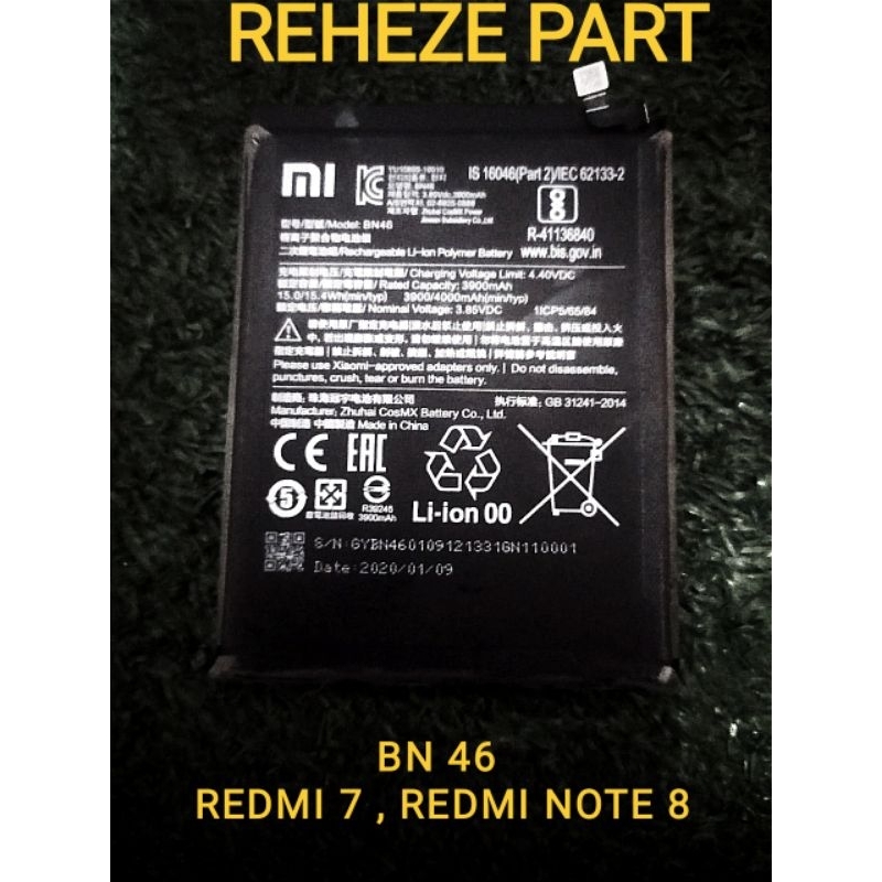 BATERAI_XIAOMI_BN46_ORI_COPOTAN_REDMI7_REDMI_NOTE_8