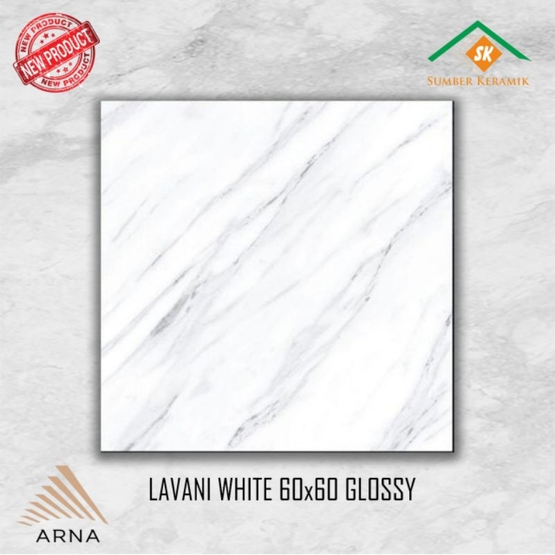 Granite lantai 60x60 Lavani white / Arna / Polished