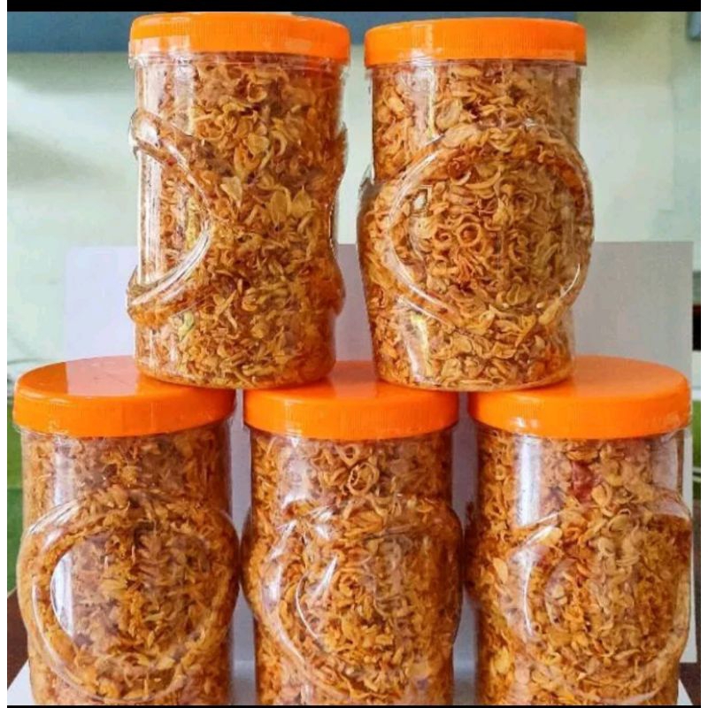 

bawang goreng murni Asli tanpa tepung wadah toples