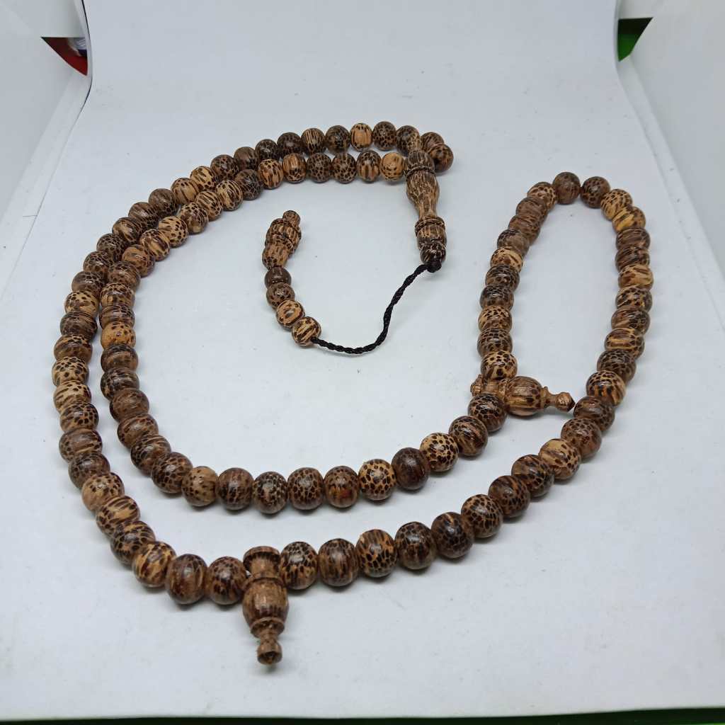 Tasbih kayu liwung / tutul ma can asli / gunung lawu