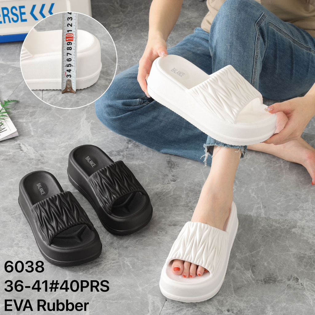 Sandal Kerut Wanita Sandal Selop Wanita Karet Impor Sandal Jelly Kokop Wanita BLC 6032