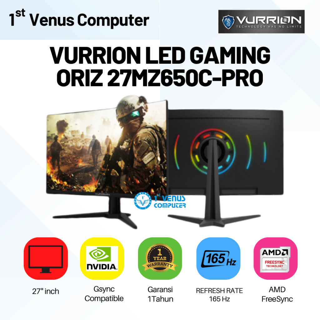 VURRION LED GAMING ORIZ 27MZ650C-PRO/MONITOR GAMING/MON03-VUR