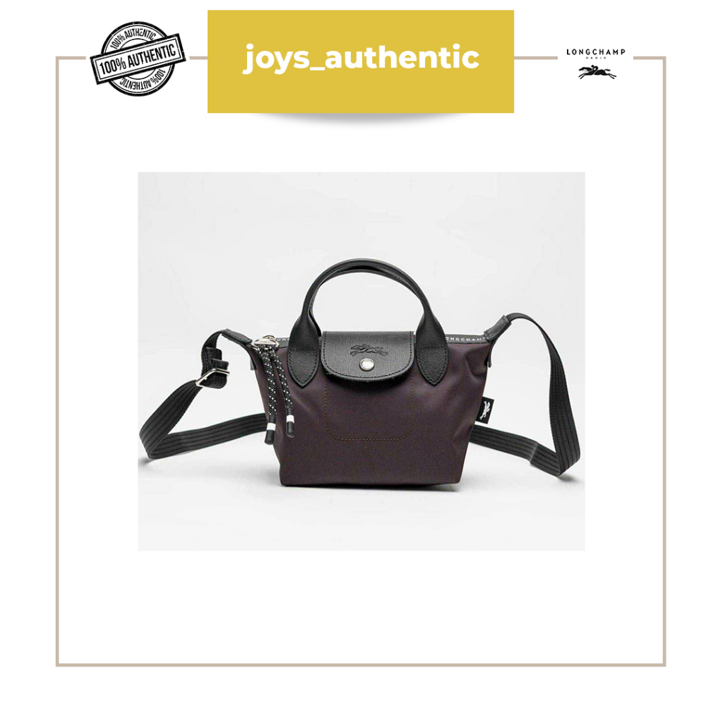 Tas wanita Longchamp Le Pliage Energy XS Top Handle Burgundy woman bag authentic original