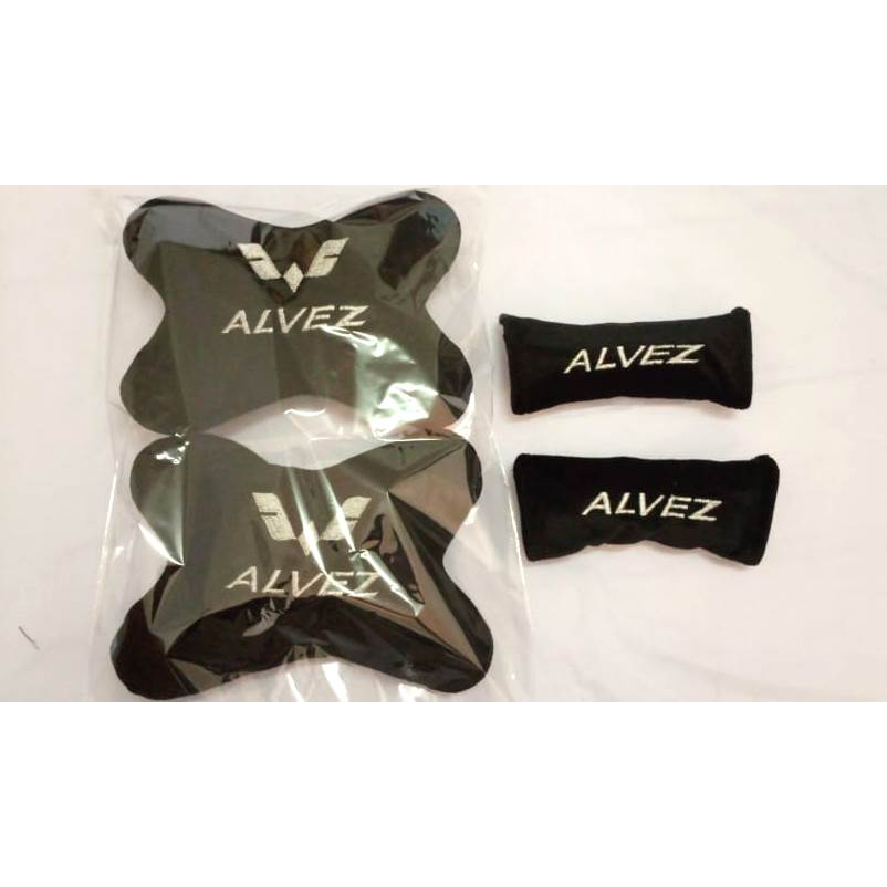sandaran kepela headrest Aksesoris mobil variasi bantal Wuling Alvez carset 2 in 1