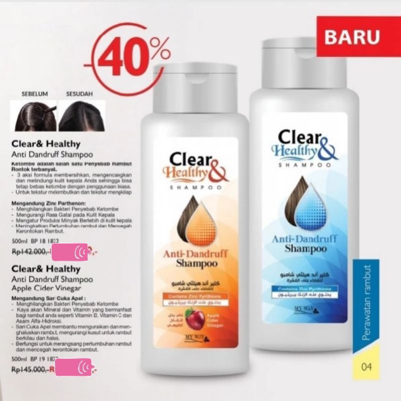 CLEAR & FRES MY WAY /SHAMPO ANTI KETOMBE AMPUH