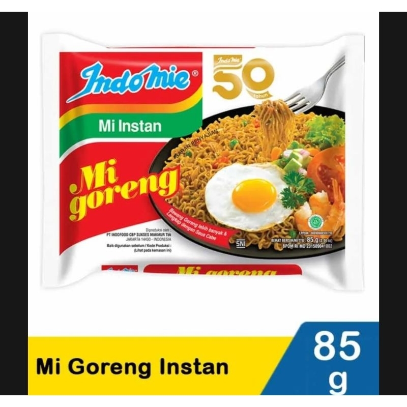 

Indomie Mi Goreng 85g Mie Instan Satuan