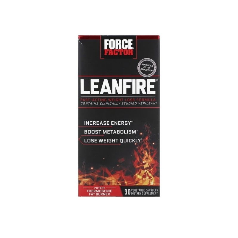 Force Factor LeanFire Fast-Acting Weight Loss Formula 30 Vegetable Capsules